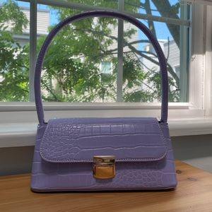 Nasty Gal Purple Croc Handbag